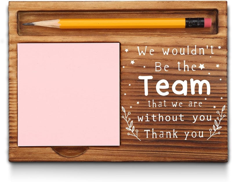akeke Team Appreciation Gifts for Employees, Team Sticky Note Holder, Employee Appreciation Gifts Bulk Office Team, Team Desk Gifts, Team Thank You Gifts, teammate Quotes Self-Stick Note Pad Holders GAA26 - Image 1